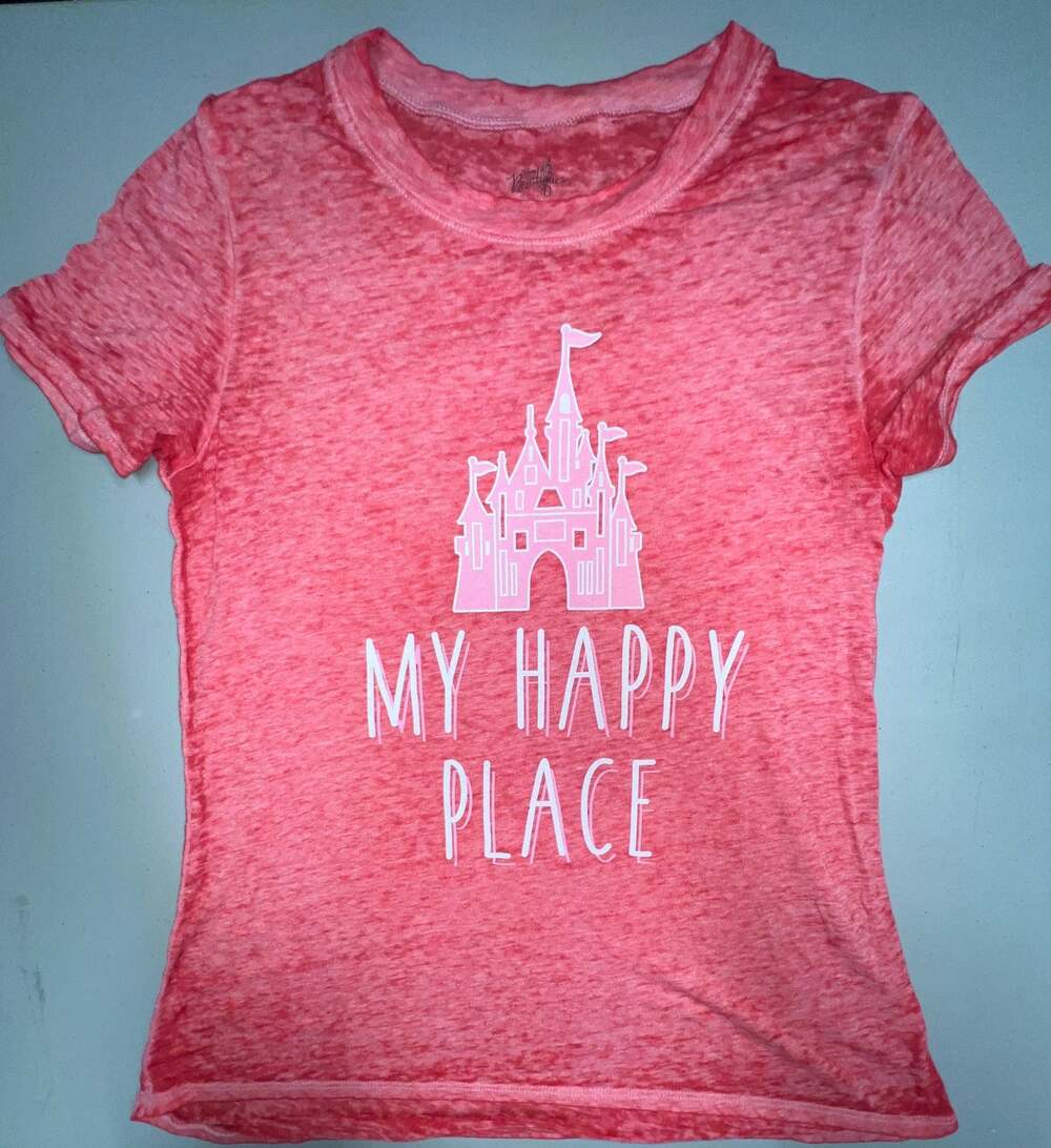 Disney Boutique My Happy Place Tee Womens L